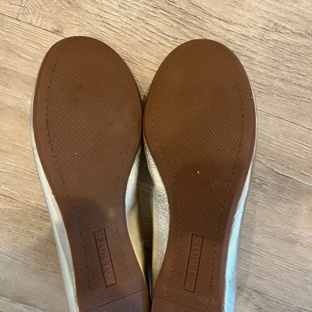 Talbots Women's Gold Ballet Flats 6.5
